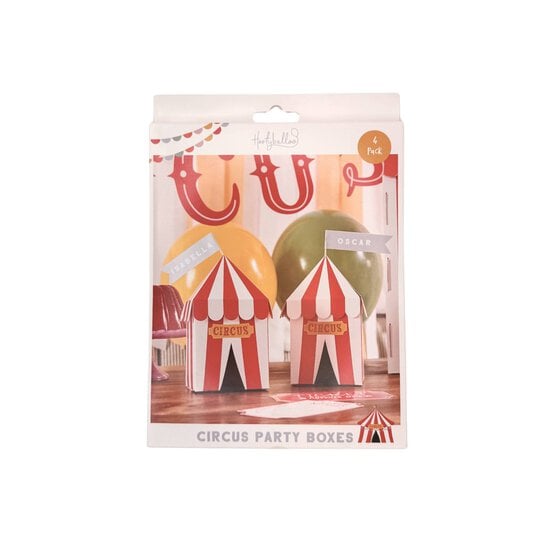 Custom Circus Party Boxes 4 Pack