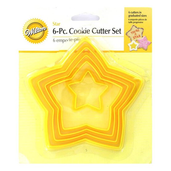 Wilton Star Shaped Cookie Cutter Set 6 Pieces