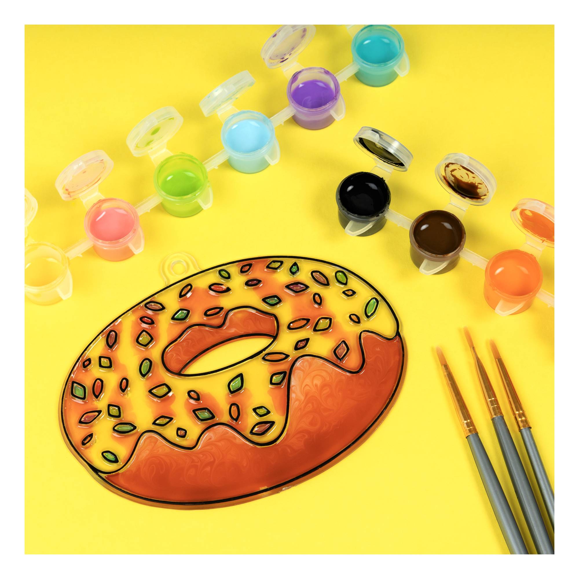 Doughnut Plastic Suncatcher