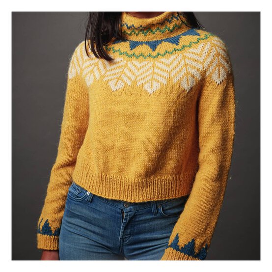 Knitcraft Leaf Yoke Jumper Digital Pattern 0185