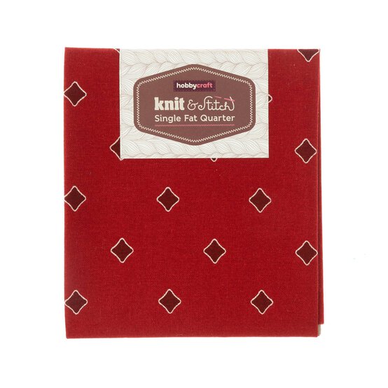 Red Diamond Single Cotton Fat Quarter