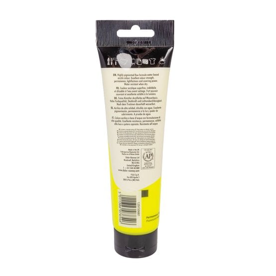 Daler Rowney System 3 Fluorescent Yellow Acrylic Paint 150ml