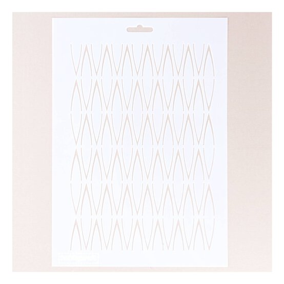 Shield Pattern Stencil 21cm x 29cm