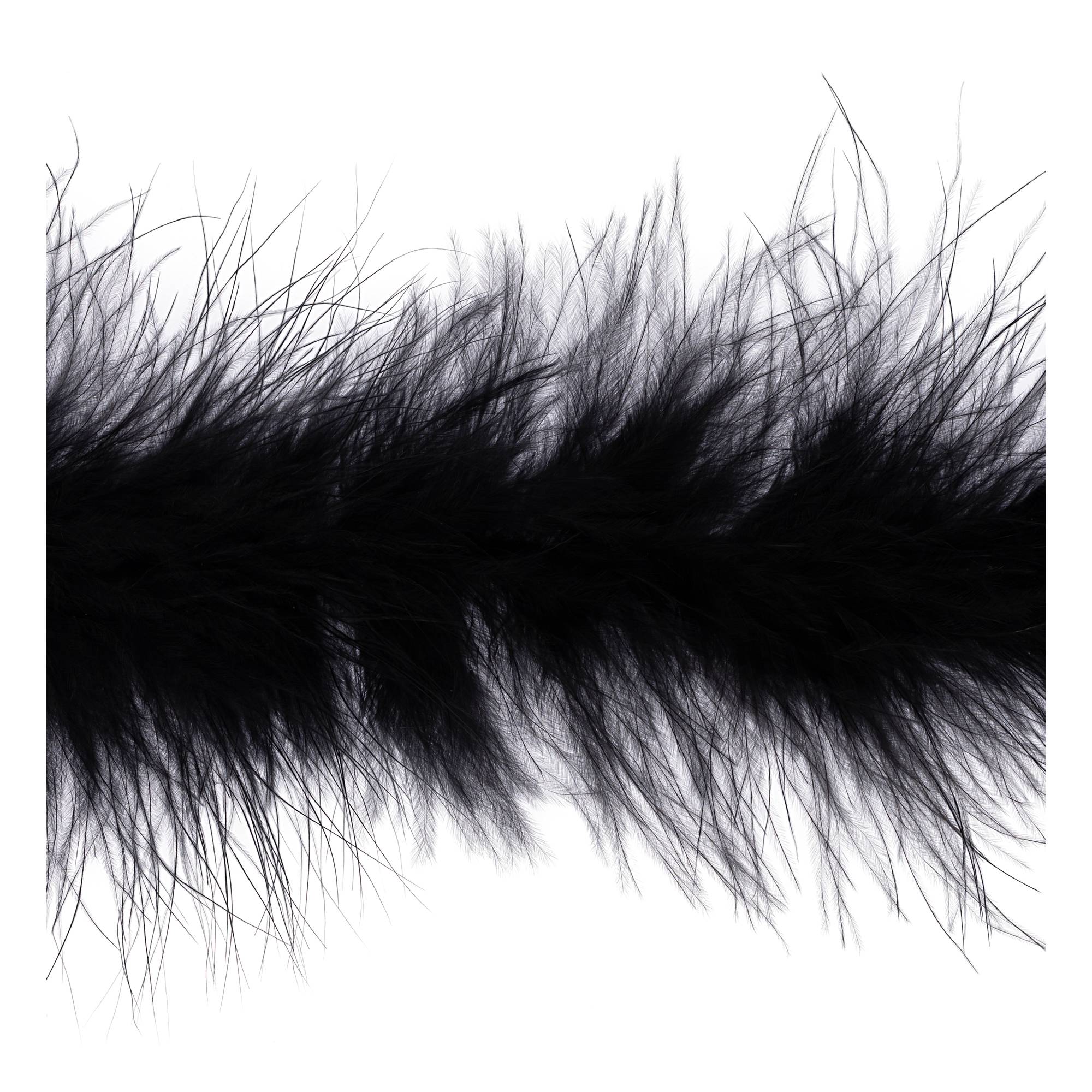 Black Luxury Marabou Trim by the Metre