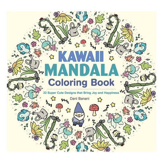 Kawaii Mandala Colouring Book