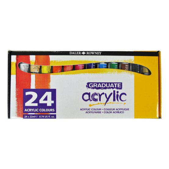 Daler-Rowney Graduate Acrylic Paint 24 Pack