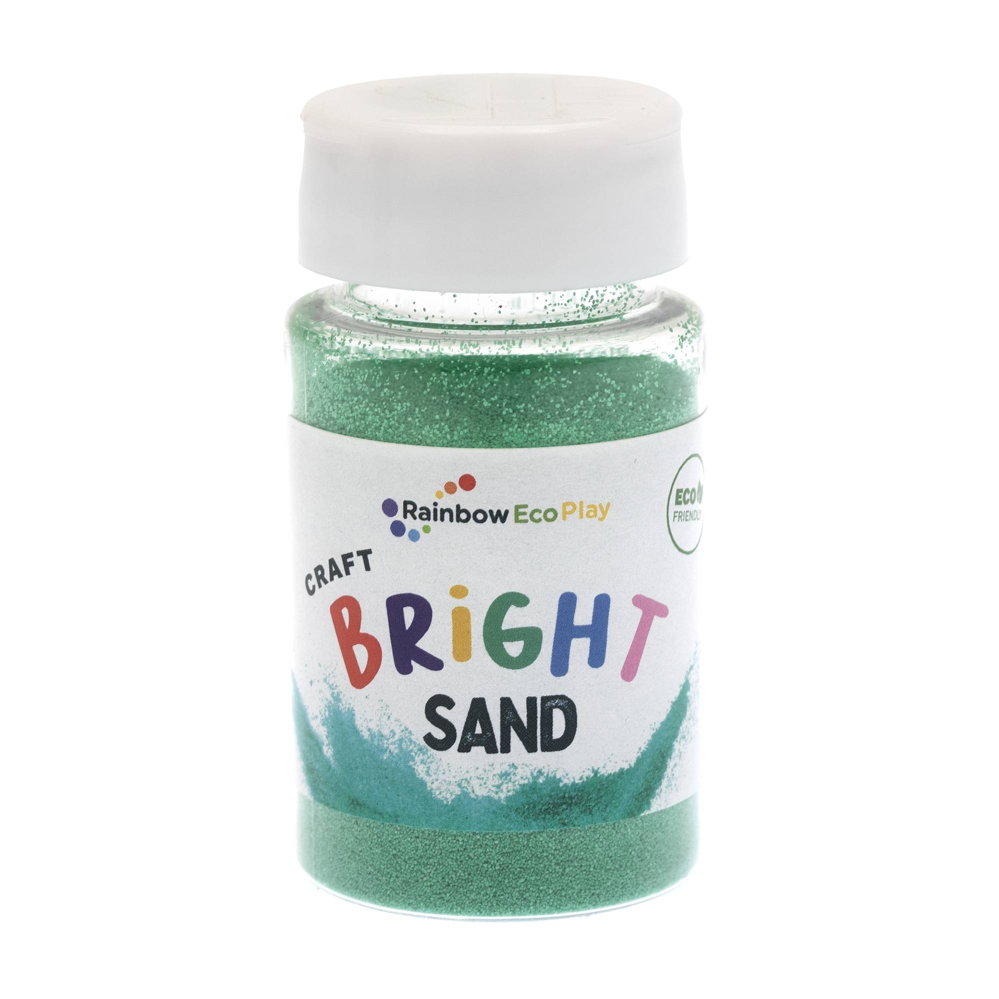 Rainbow Eco Play Green Sand Shaker Bottle 90g