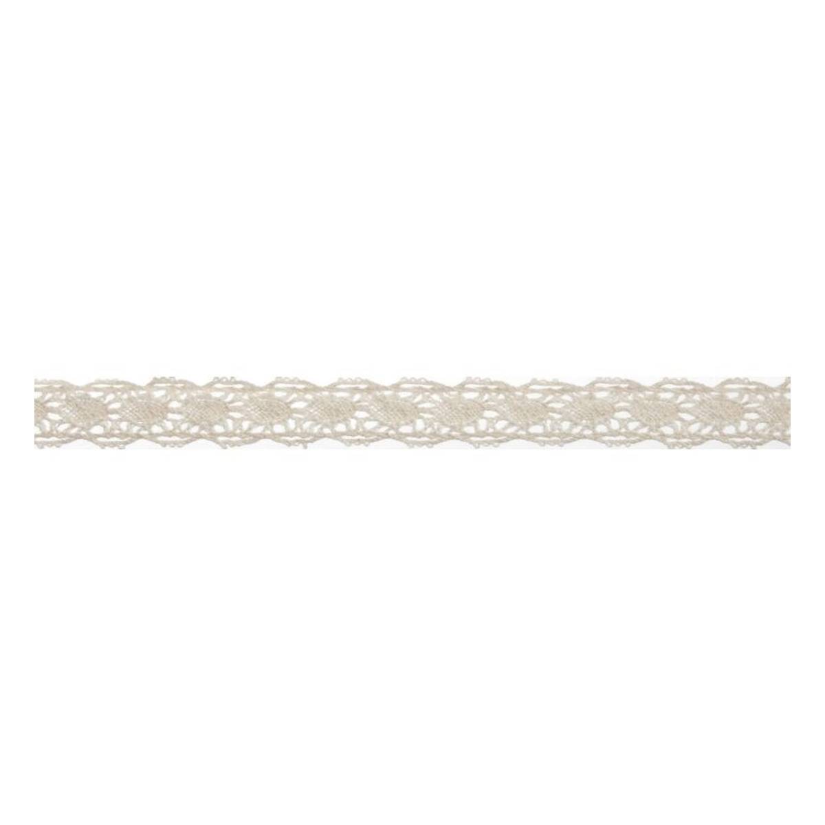 Cream Cotton Lace Scallop Ribbon 10mm x 5m