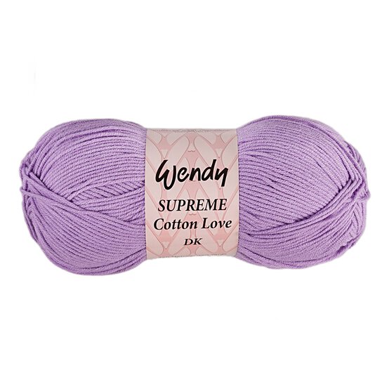 Wendy Lavender Supreme Cotton Love DK Yarn 100g