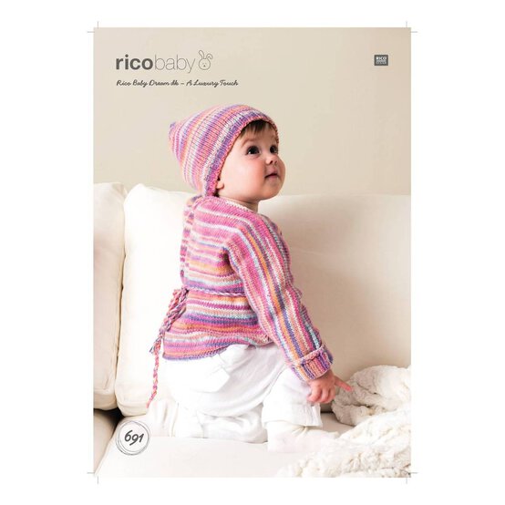 Rico Baby Dream DK Cardigan and Hat Digital Pattern 691