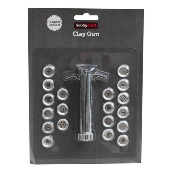 Clay Gun and Disc Set 19 Pieces