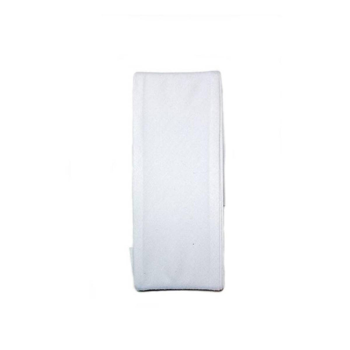 White Poly Cotton Bias Binding 50mm x 2.5m