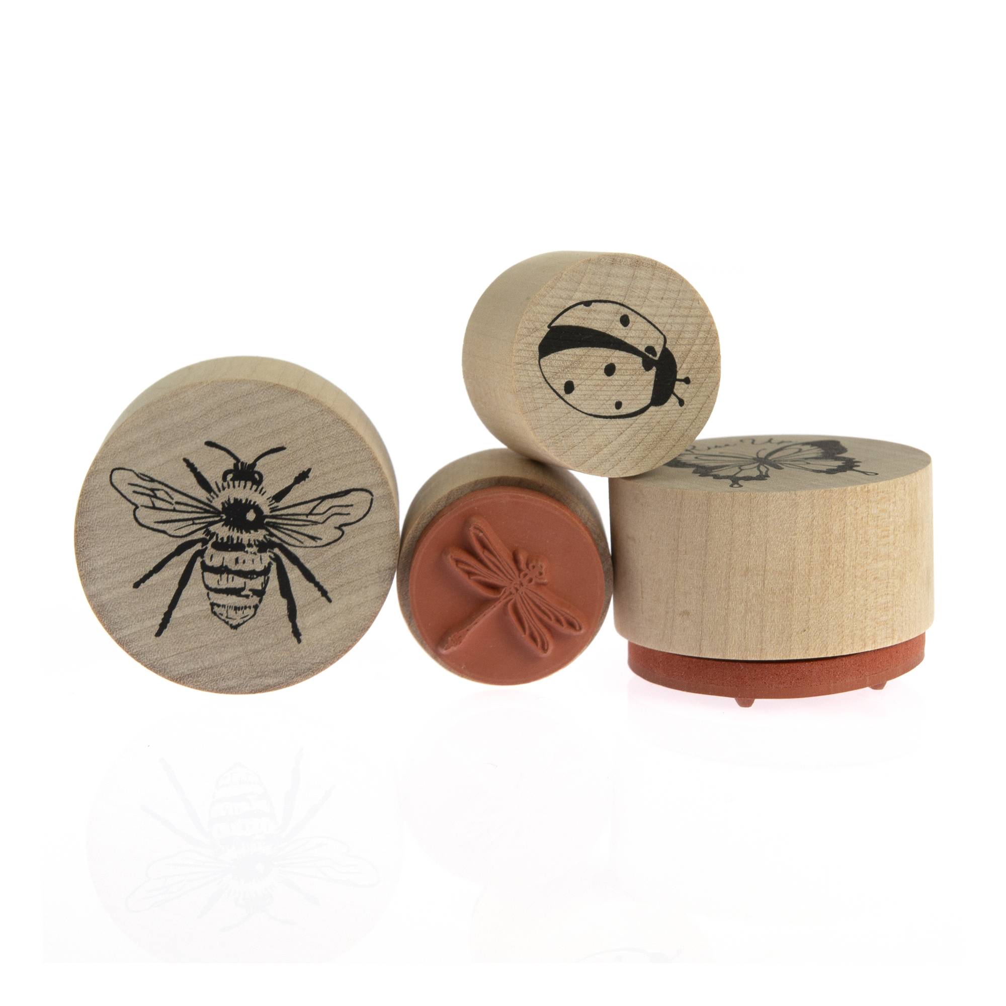 Insects Wooden Stamp Set 4 Pieces