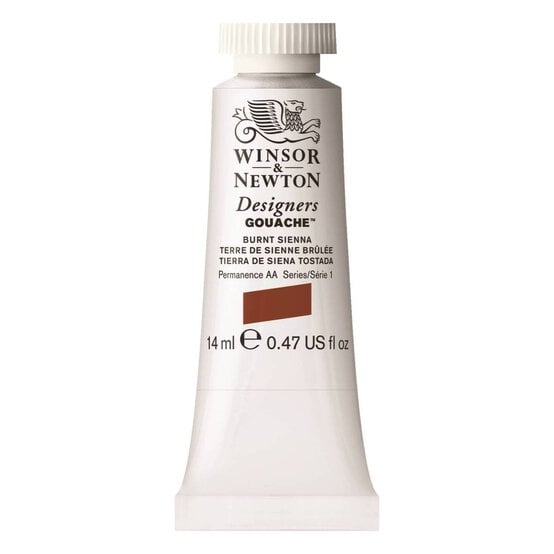 Winsor & Newton Burnt Sienna Gouache Tube 14ml