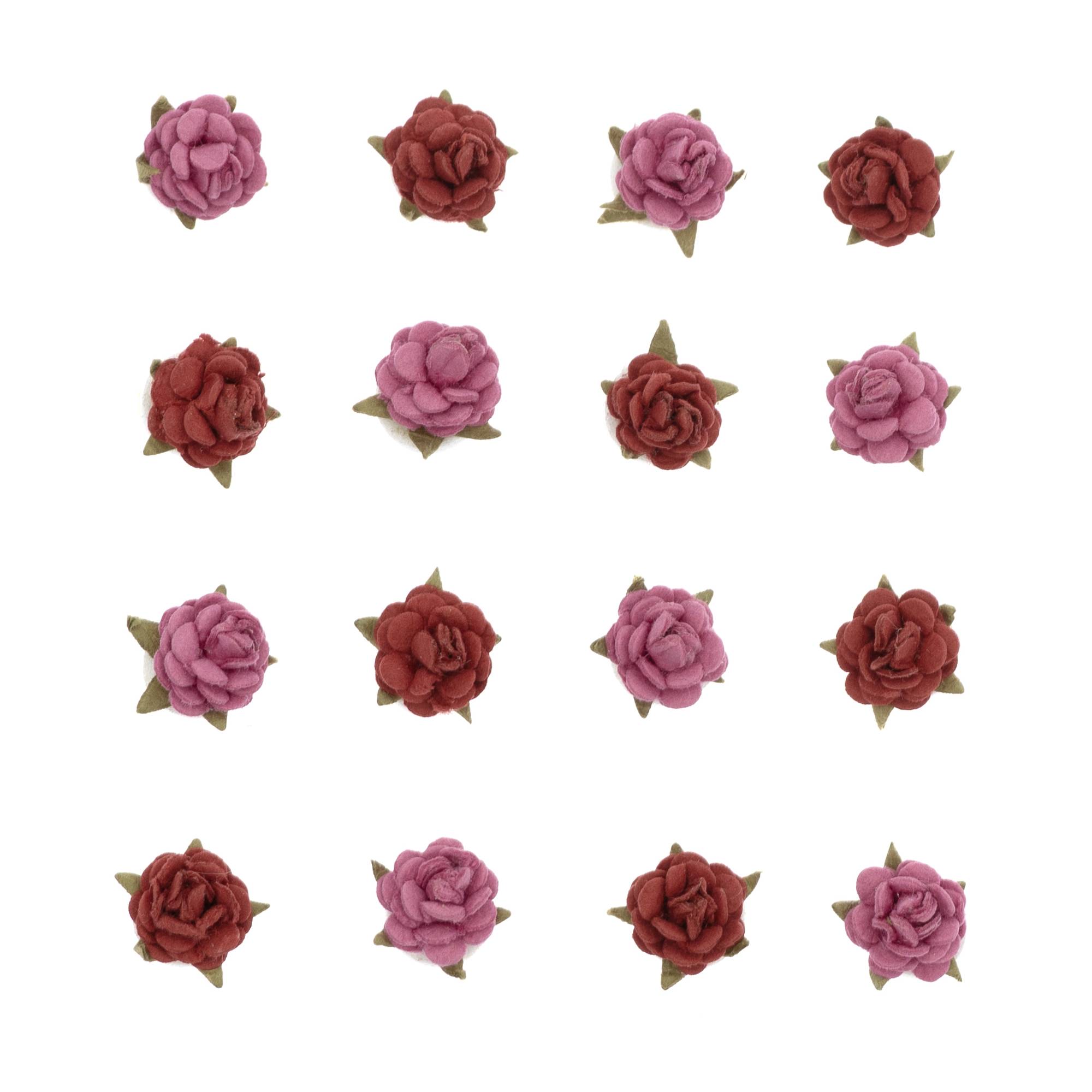 Candy Mix Micro Rose Flowers 16 Pack
