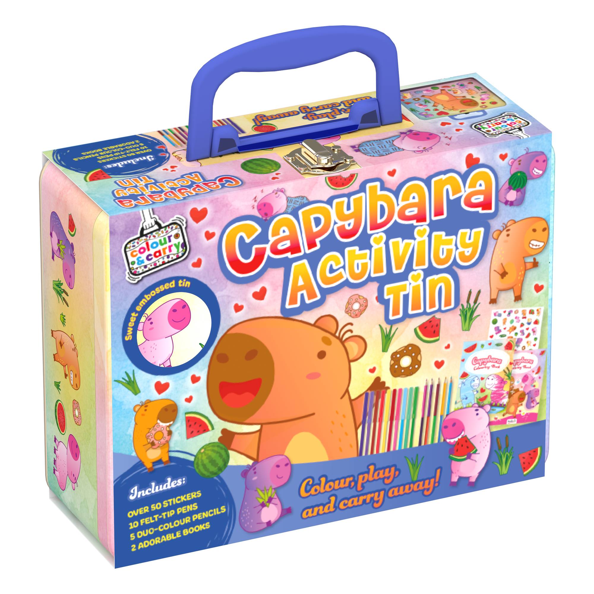 Colour & Carry Capybara Activity Tin