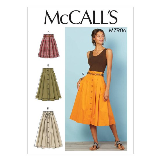 McCall’s Women’s Skirts Sewing Pattern M7906 (6-14)