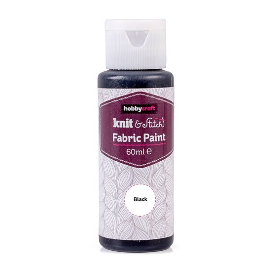 Black Fabric Paint 60ml