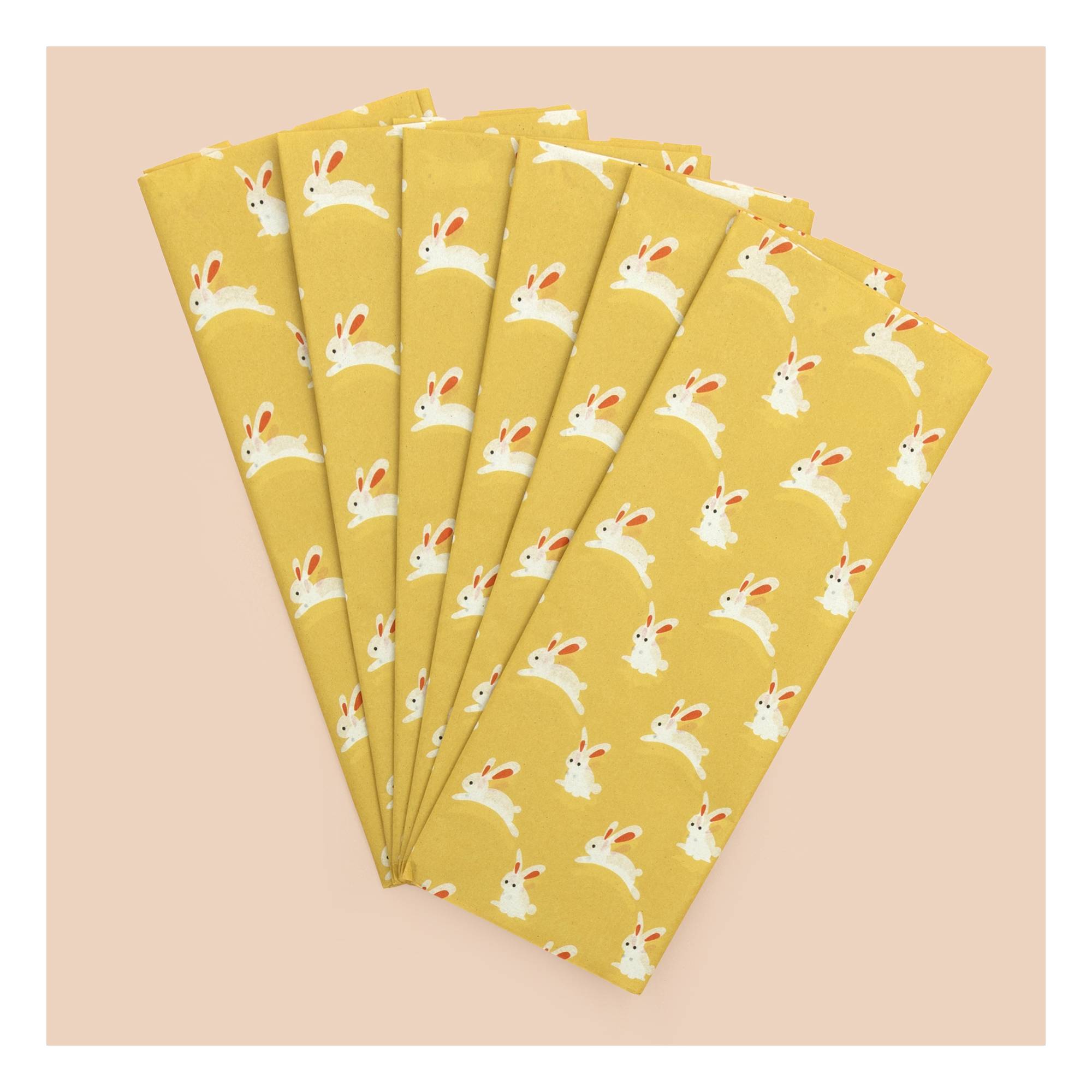 Bunny Tissue Paper 50cm x 75cm 6 Pack