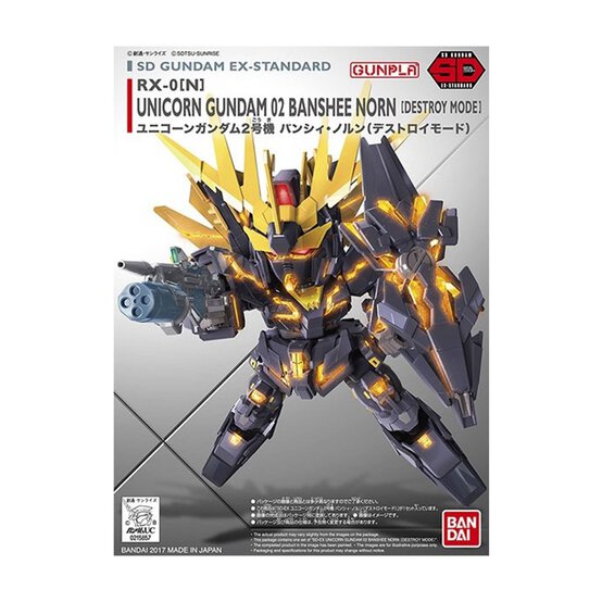 Gunpla SDEX Standard Unicorn Gundam 2 Banshee Norn Model Set 1:144