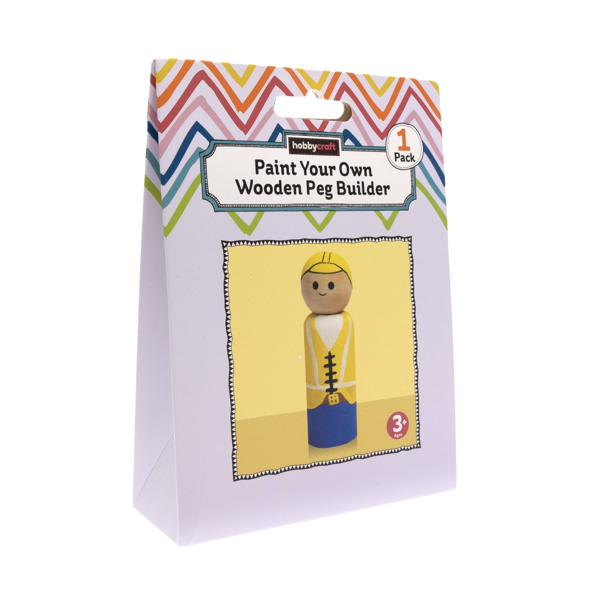 Paint Your Own Wooden Peg Builder Kit