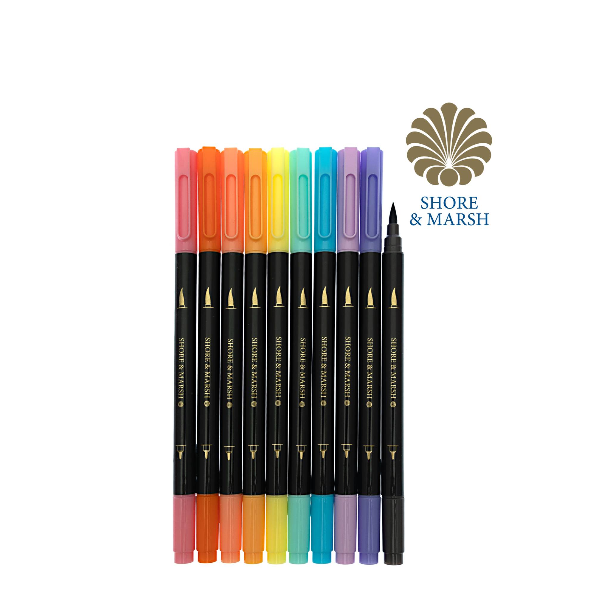 Shore & Marsh Dual Tip Watercolour Markers 10 Pack