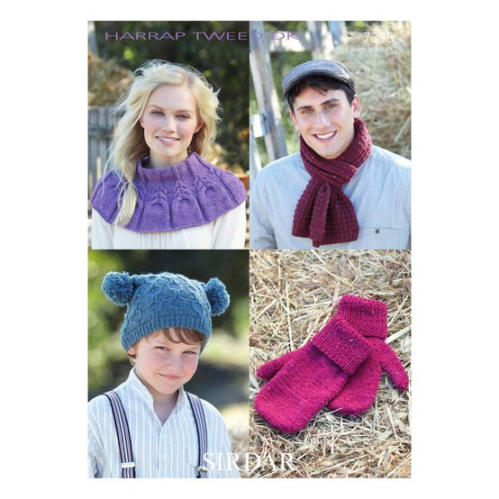 Sirdar Harrap Tweed Accessories Digital Pattern 7398