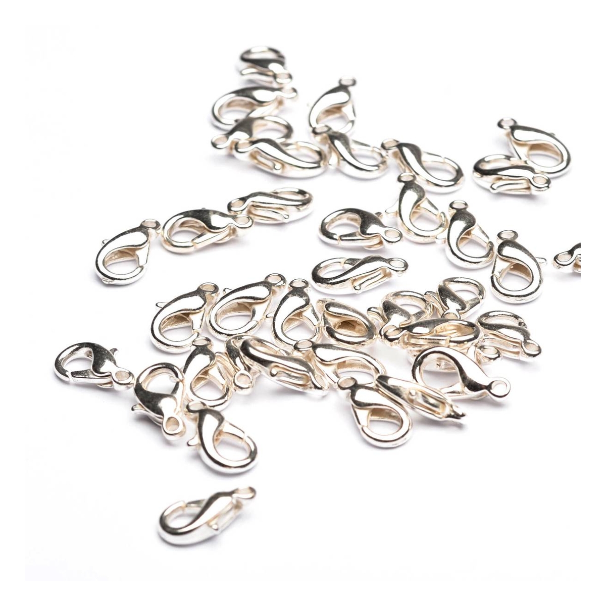 Beads Unlimited Silver Plated Trigger Clasp 15mm x 6mm 13 Pack