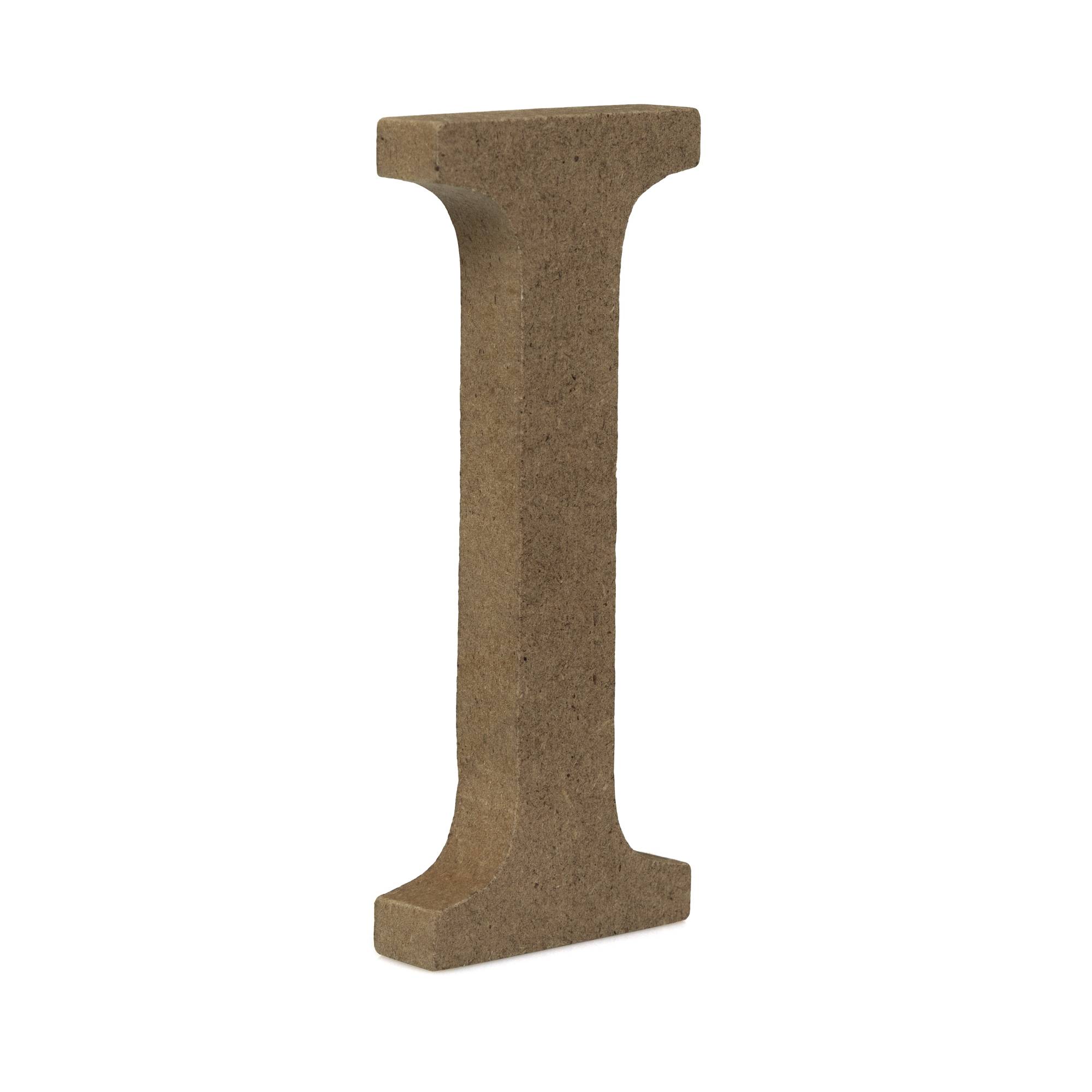 MDF Wooden Letter I 8cm