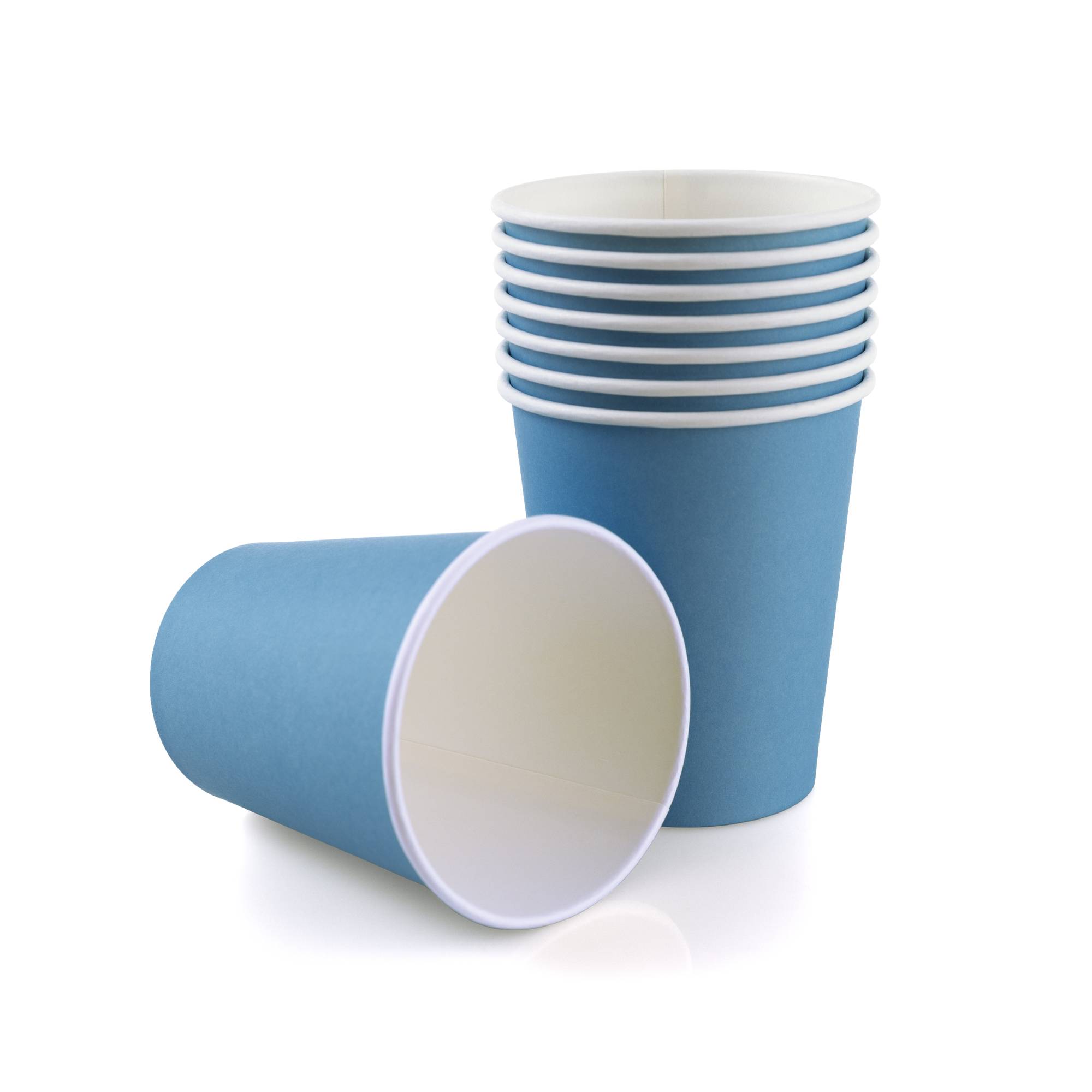 Pastel Blue Paper Cups 8 Pack