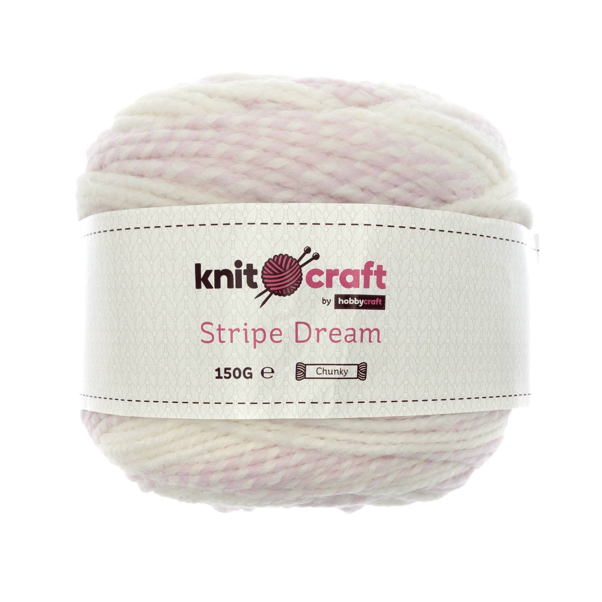 Knitcraft Pink Stripe Dream 150g
