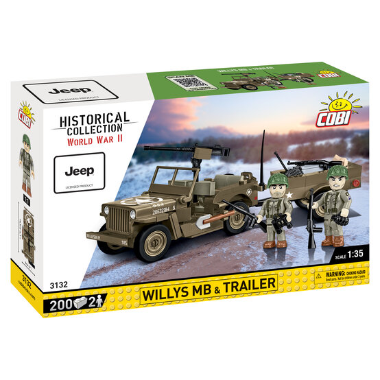 COBI Willys MB and Trailer Set 1:35