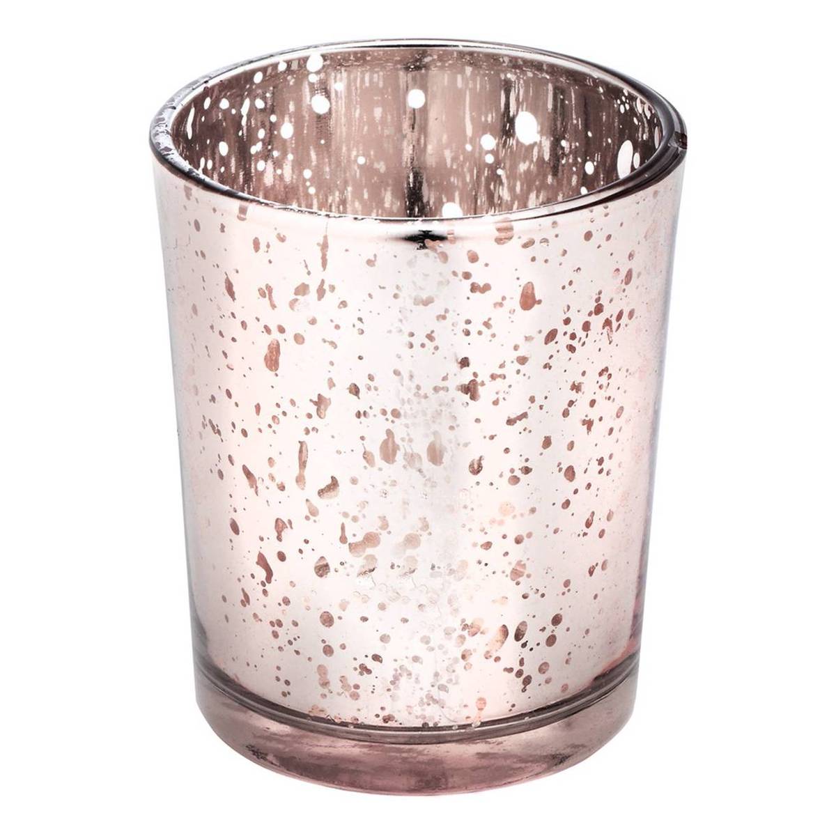 Rose Gold Glass Candle Holder 6cm