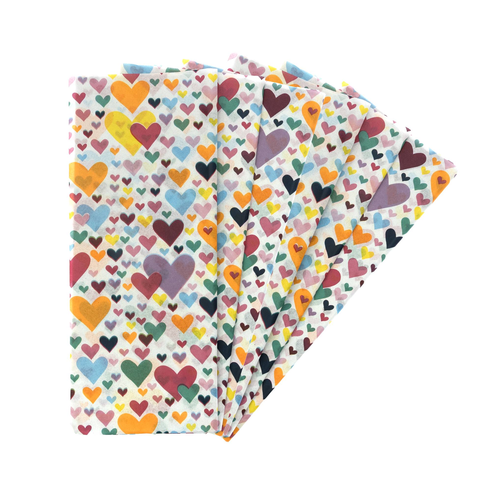 Hearts Tissue Paper 50cm x 75cm 6 Pack