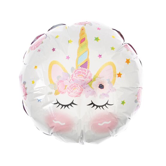 Large Round Unicorn Foil Balloon