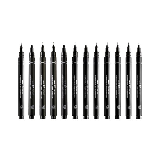 Uni-ball PIN Expert Selection Fineliners 12 Pack