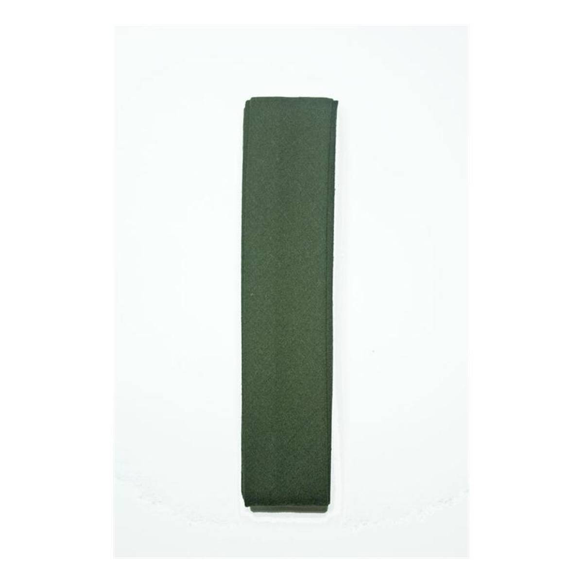 Olive Poly Cotton Bias Binding 25mm x 2.5m