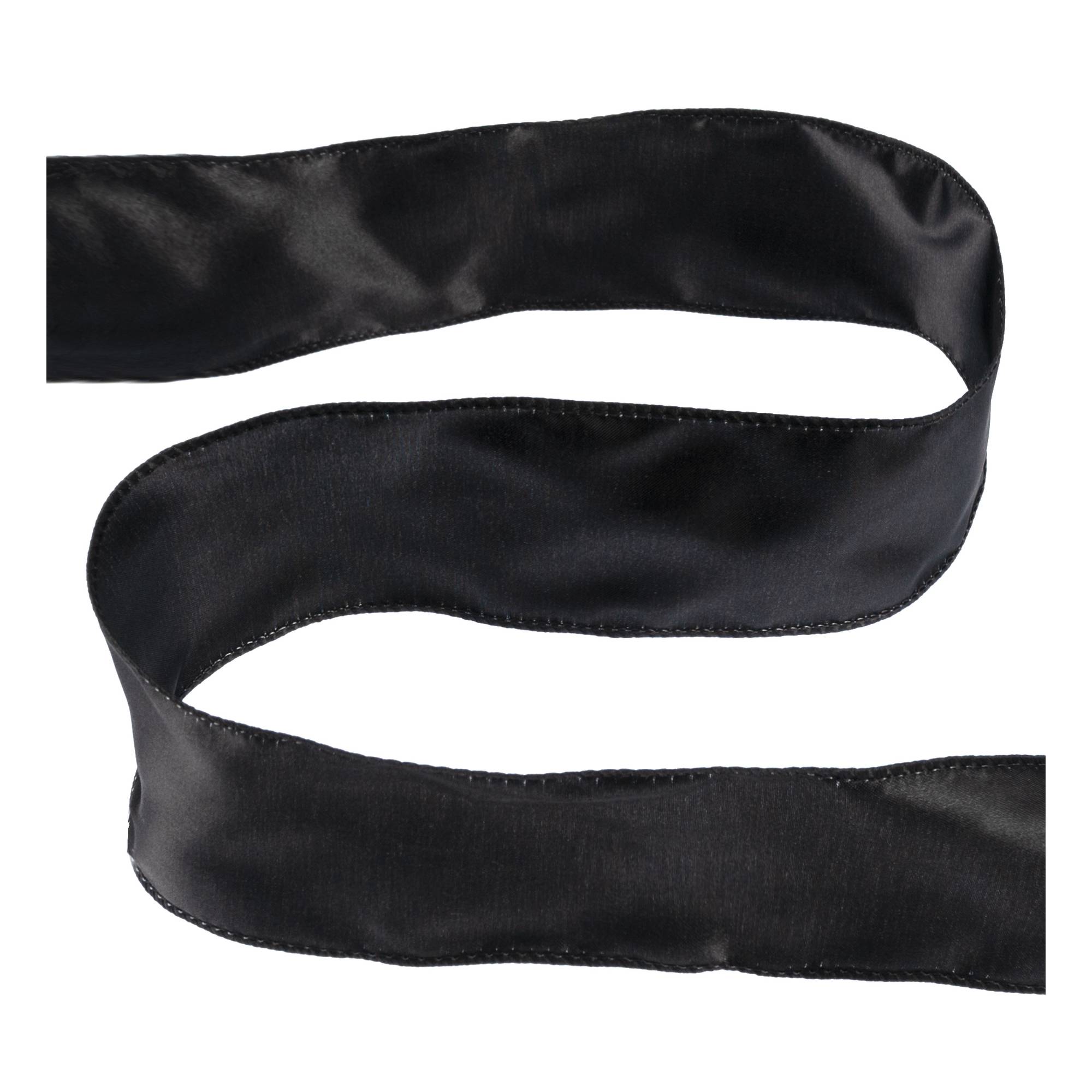 Black Wire Edge Satin Ribbon 63mm x 3m