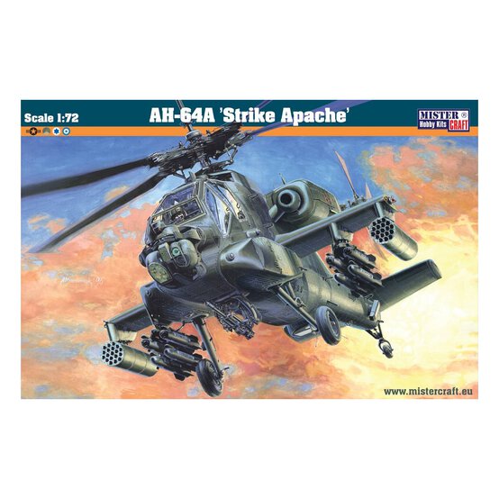 MisterCraft AH-64A Strike Apache Model Kit 1:72