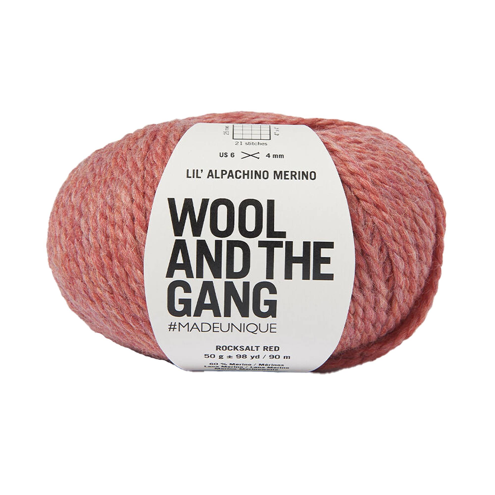Wool and the Gang Rocksalt Red Lil’ Alpachino Merino 50g