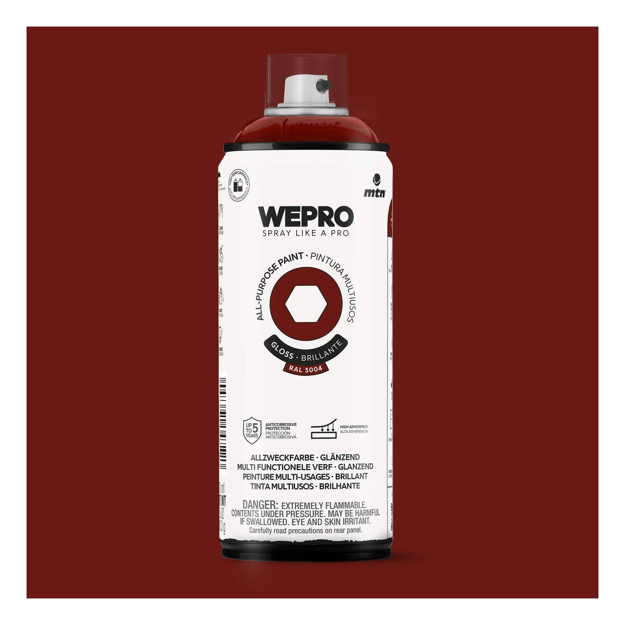 MTN WEPRO Bacchus Red Gloss All-Purpose Paint 400ml