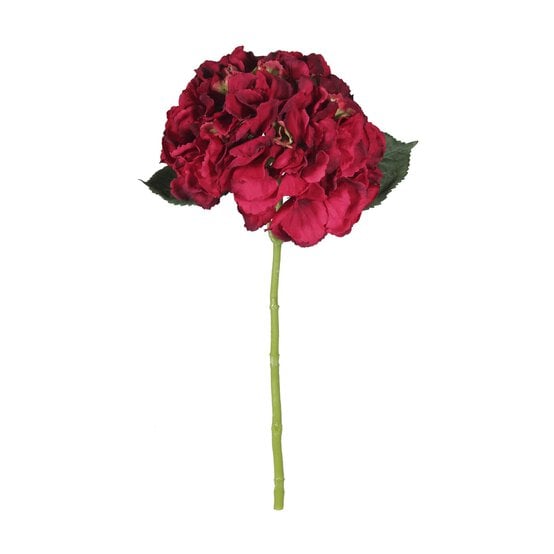 Burgundy Short Stem Hydrangea 40cm x 17cm