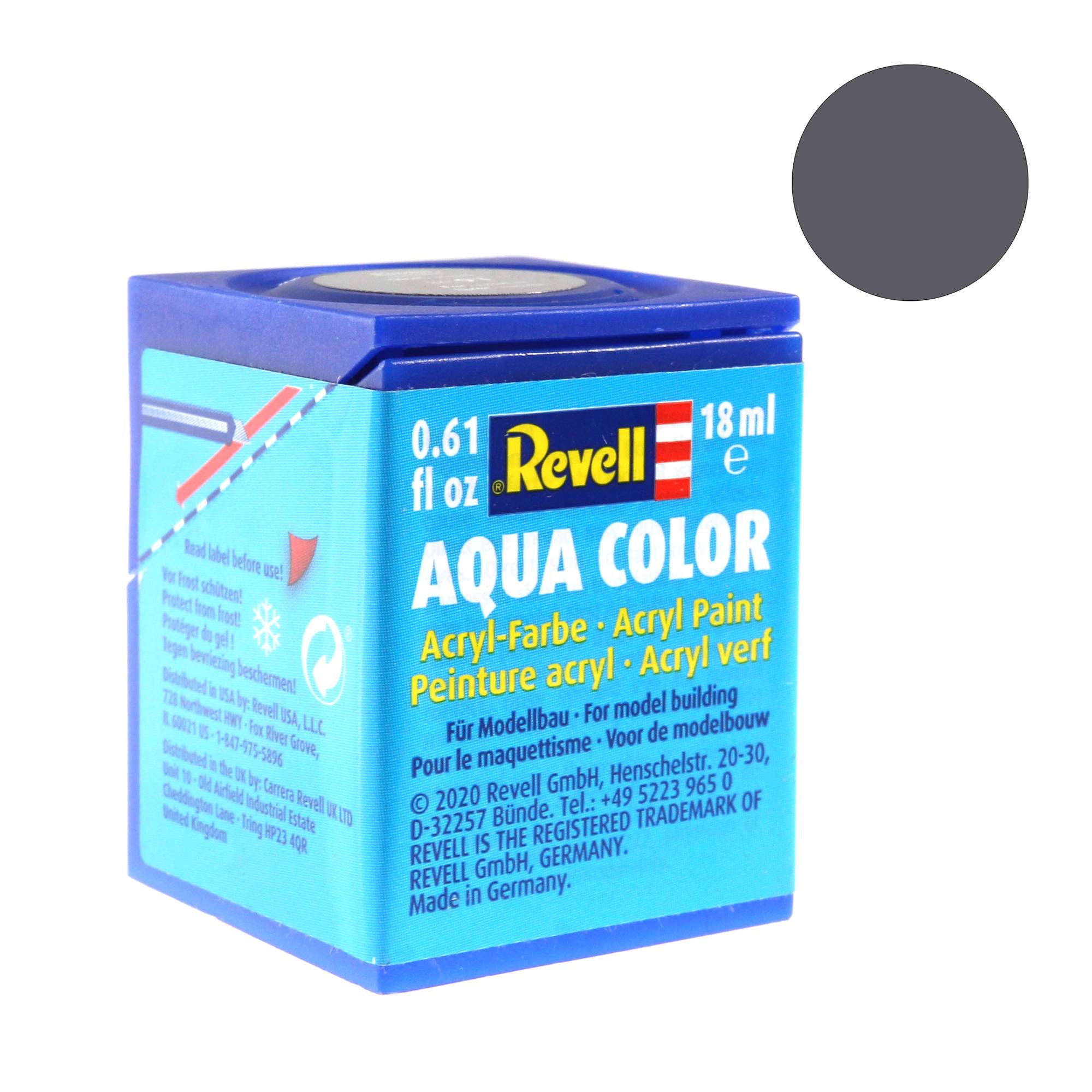 Revell Steel Metallic Aqua Colour Acrylic Paint 18ml (191)