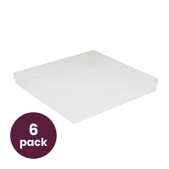 Plastic Storage Box 12 x 12 Inches 6 Pack Bundle