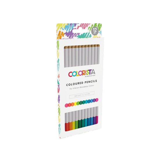 Colorista Bright and Vivid Coloured Pencils 12 Pack