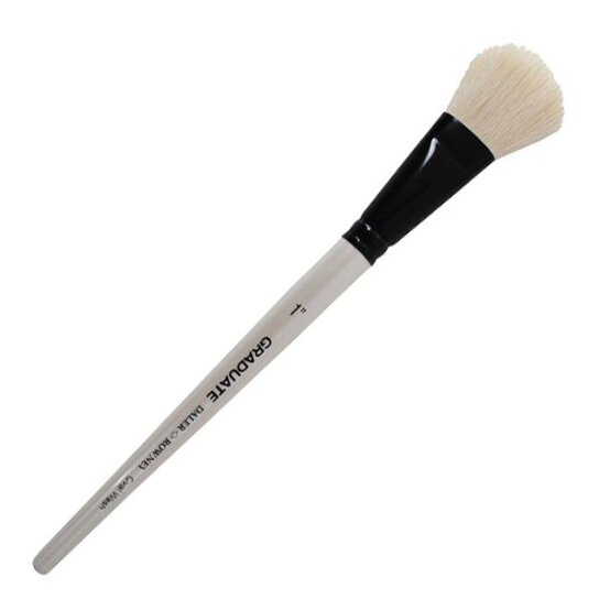 Daler-Rowney Graduate Oval White Goat Wash Brush 1 Inch