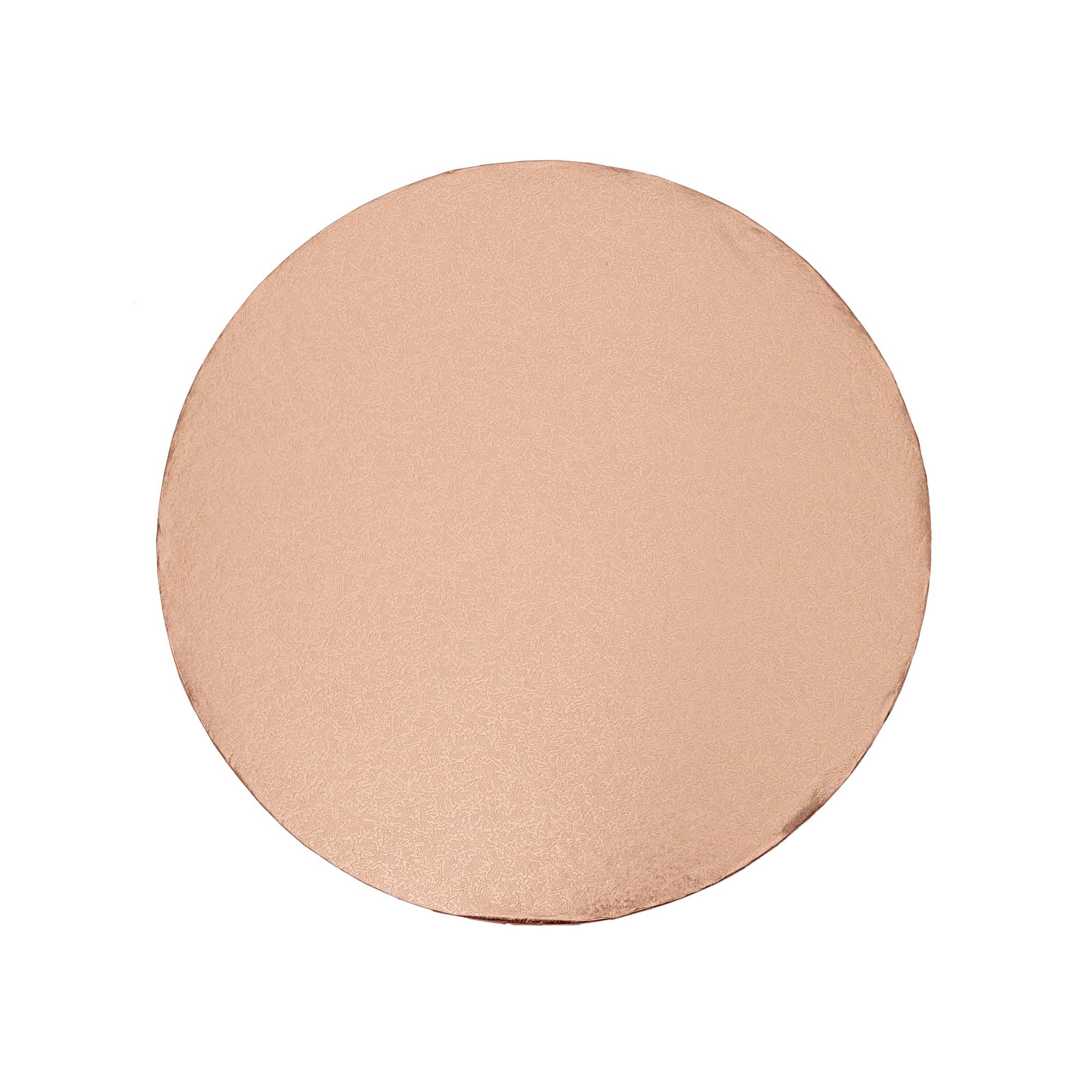 Rose Gold Round Double Thick Card Cake Board 10 Inches