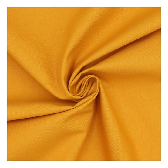Yellow Organic Premium Cotton Fabric by the Metre