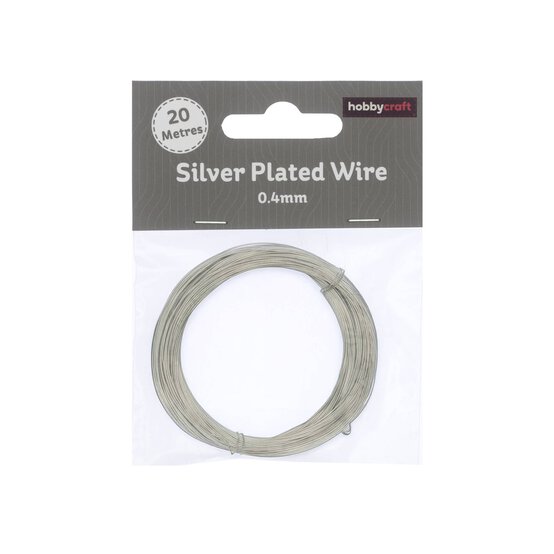 0.4mm Silver Plated Wire 20m