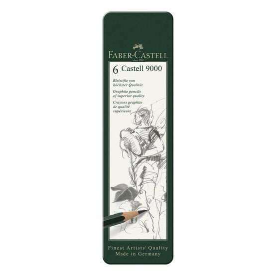 Faber-Castell 9000 Pencils 6 Pack